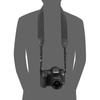 HAKUBA Camera Strap by Luft Twill Neck Strap 38 for SLR Shoulder 38mm Flexible and Easy to Wrap Around Your Hand Design, Cameras, KST-65T38, Black,