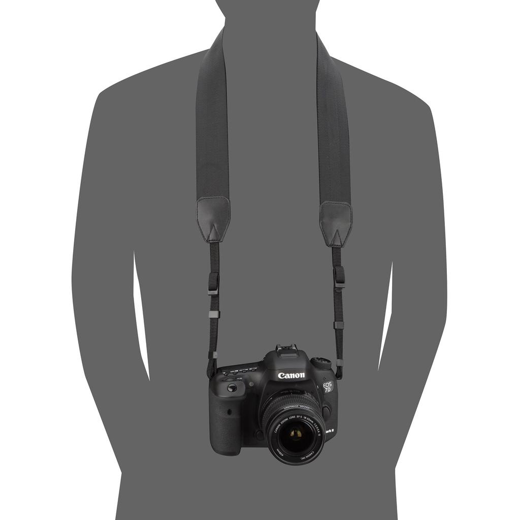HAKUBA Camera Strap by Luft Twill Neck Strap 38 for SLR Shoulder 38mm Flexible and Easy to Wrap Around Your Hand Design, Cameras, KST-65T38, Black,