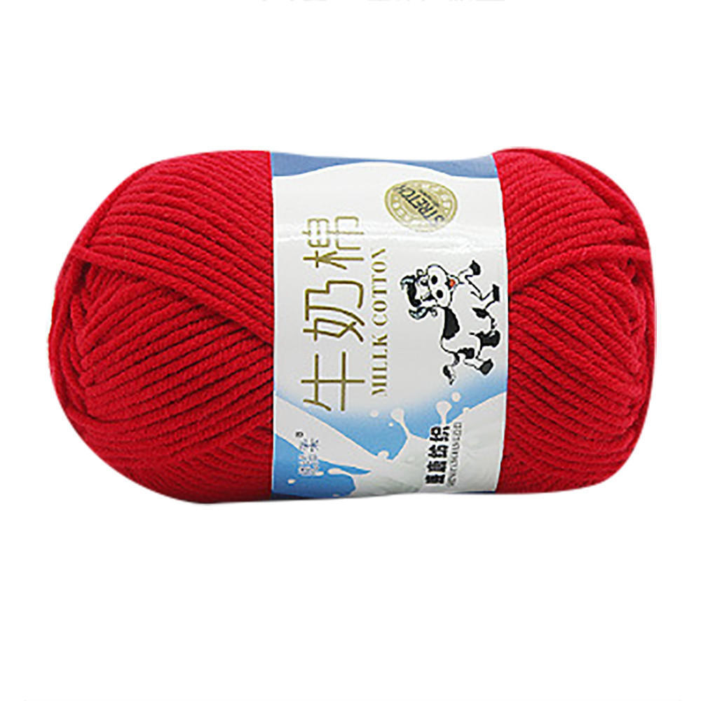 Lot of 1 50g NEW Colorful Hand Knitting Scores Milk Cotton