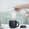 Mr. Nanshan Lucky Cat Ceramic Tea Mug with Lid and Infuser