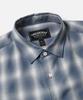 FRIZMWORKS Ombre Check Relaxed Half Shirt _ Blue