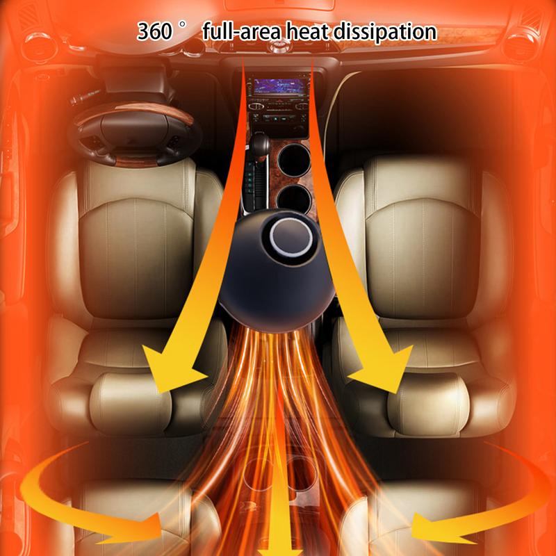 Portable Car Heater Windshield Defroster Defogger Car Fan Heater Adjustable Rapid Heating Air Heater Windscreen Heater Fan