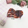 Yama Transparent High-End 8-Shaped Hair Clip for Women, Back of Head Hair Styling Tool, Leopard Print Shark Clip, Duckbill Clip