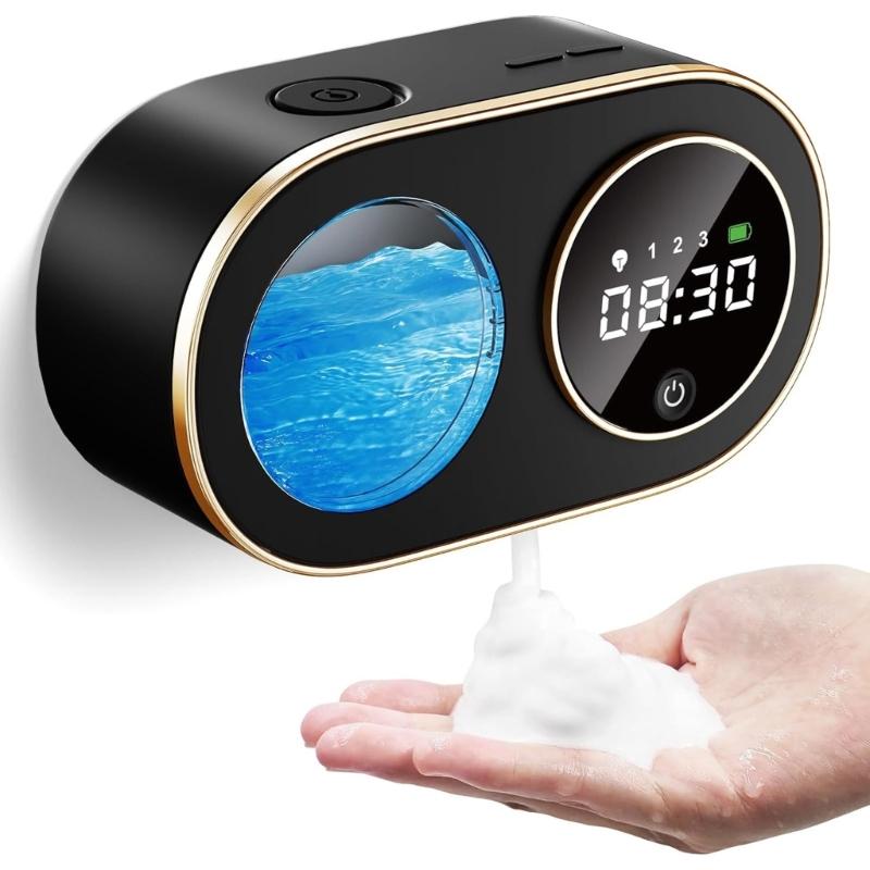 Automatic Soap Dispenser Touchless Foaming Hand Cleaner Wall Mount Rechargeable Device Perfect for Bathroom and Kitchen