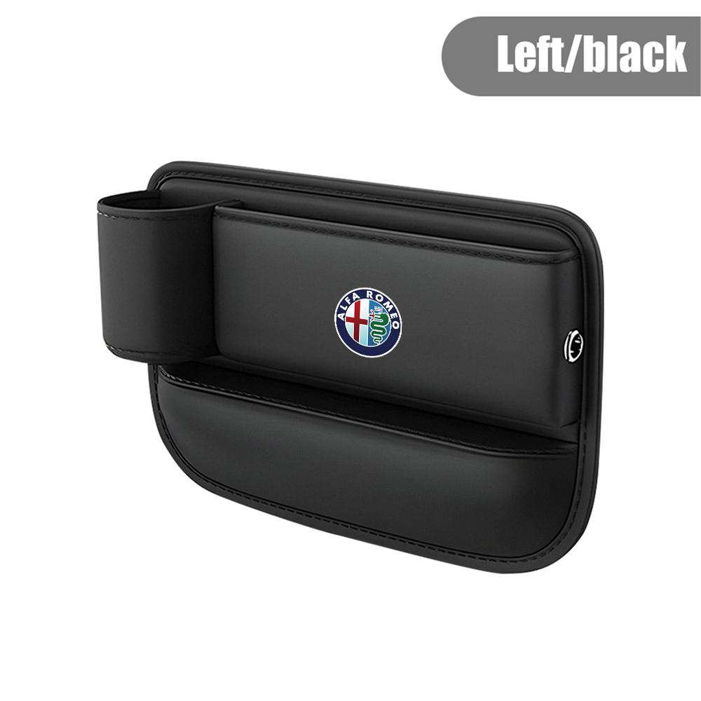 For Alfa Romeo Car Seat Sewn Gap Crevice Slot Storage Box Cup Holder For Alfa Romeo 4C 159 Spider Giulia Giulietta 156 Mito 147