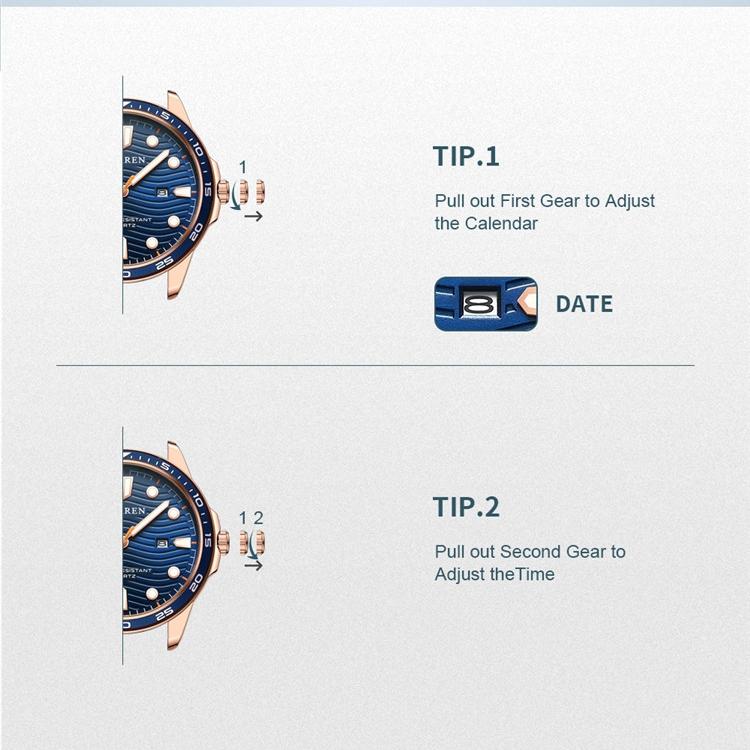 CURREN Men's Steel Band Fashion Business Watch Quartz Calendar Men's Watch Waterproof for Students