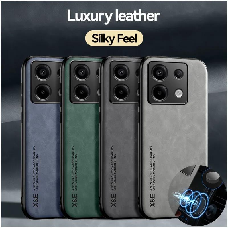 Противоударный чехол для Xiaomi Poco X6 Pro X5 5G F6 F5 F4 GT M6 M4 Pro, защитный чехол, магнитный автомобильный держатель, чехол для телефона, Fundas Capa