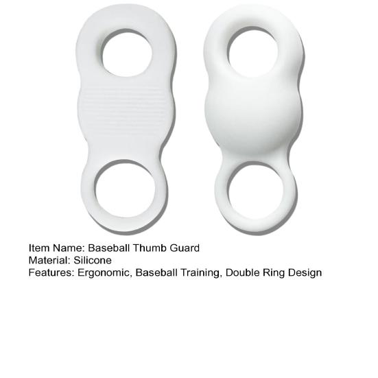 Силиконовый защитный чехол для большого пальца бейсбольной биты, аксессуар для тренировки удара по софтболу, уменьшающий укол битой