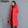Женское утолщенное хлопковое пальто средней длины, стильная зимняя куртка, хлопковая куртка, тонкая хлопковая куртка выше колена, плотная длинная хлопковая куртка