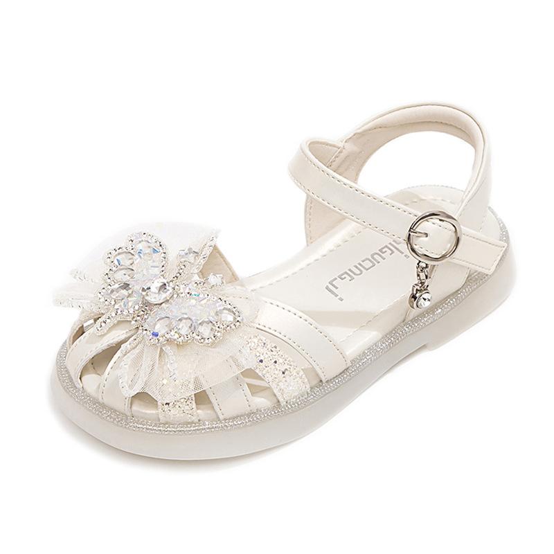 Girls' Closed-Toe Princess Sandals2026Summer new soft-soled fashionable non-slip versatile casual sandals for children