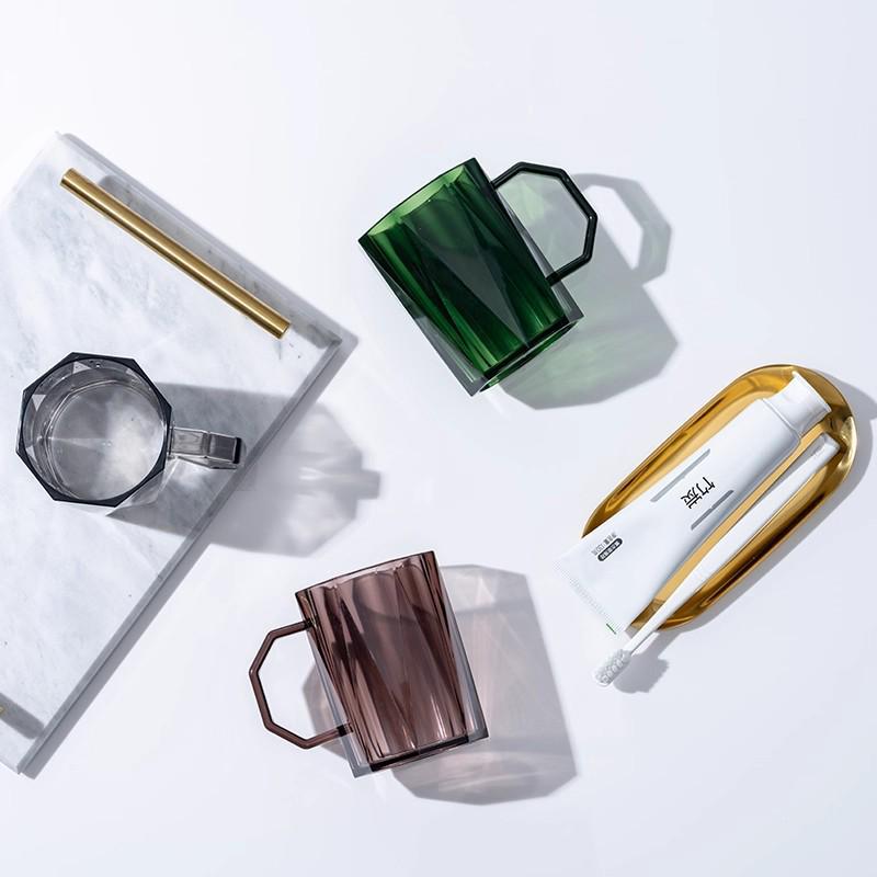 Nordic Style Anti-Fall Luxury Mouthwash & Toothbrush Holder Cup for Couples