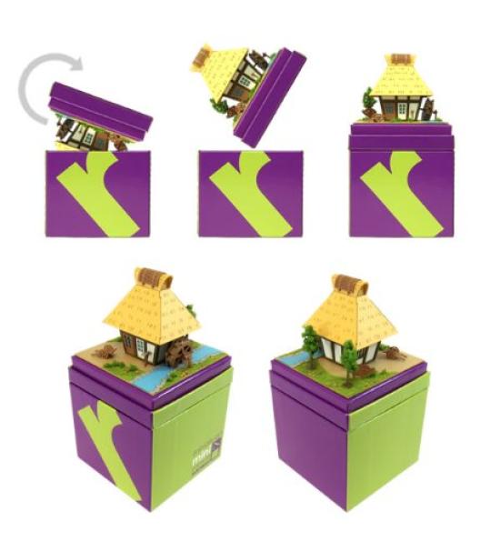 Sankei Миниатюрное искусство Мини-ферма и водяное колесо MP05-09