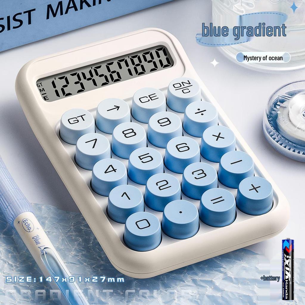 Gradient Goddess Multifunctional Office & Exam Calculator with Flexible Keyboard