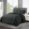 Luxury Solid Color Quilted Bedspread 3pcs Set Bedsheet And Pillowcase King Queen Size Bed Cover Embossed Bed Coverlet