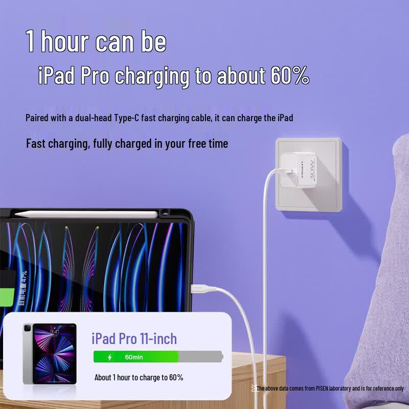 Быстрое зарядное устройство Pisen 30 Вт GaN USB-C