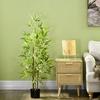 Artificial Plant Bamboo Artificial Tree Height 120 Cm With Pot For Home Indoor Decor