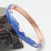 Traditional Vintage Cloisonne Bangle Chinese Style Hollow Out Flower Bangle  Jewelry Gifts