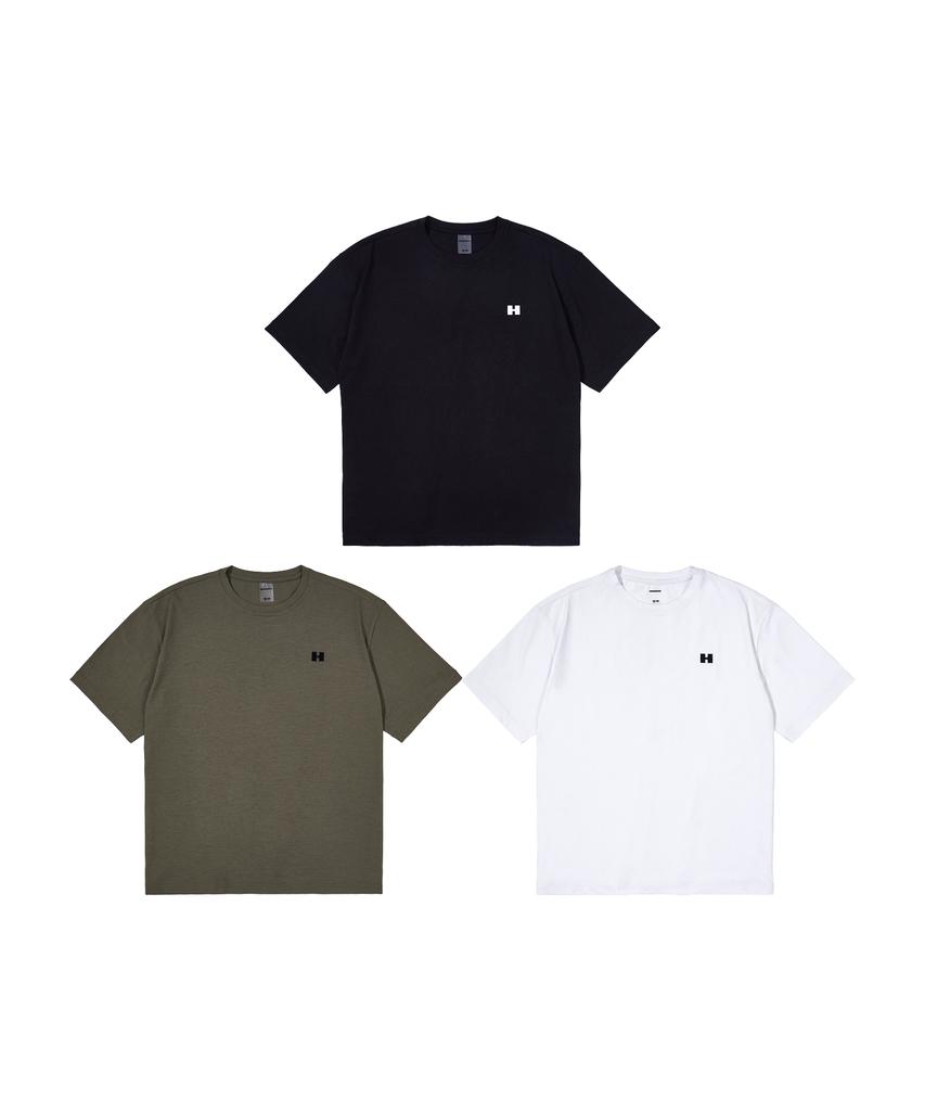 HUMMER [2Pack] Signature H Logo Air Cool Functional Short Sleeve T-Shirt