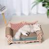 Cat scratch board, cat nest sofa, cat bed integrated, L-shaped vertical, wear-resistant, non shedding, irregular circular, large