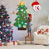 DIY Felt Christmas Tree with Detachable Ornaments Interactive Holiday Activity for Kids To Develop Motor Skills Wall Hanging Decor for Bedroom