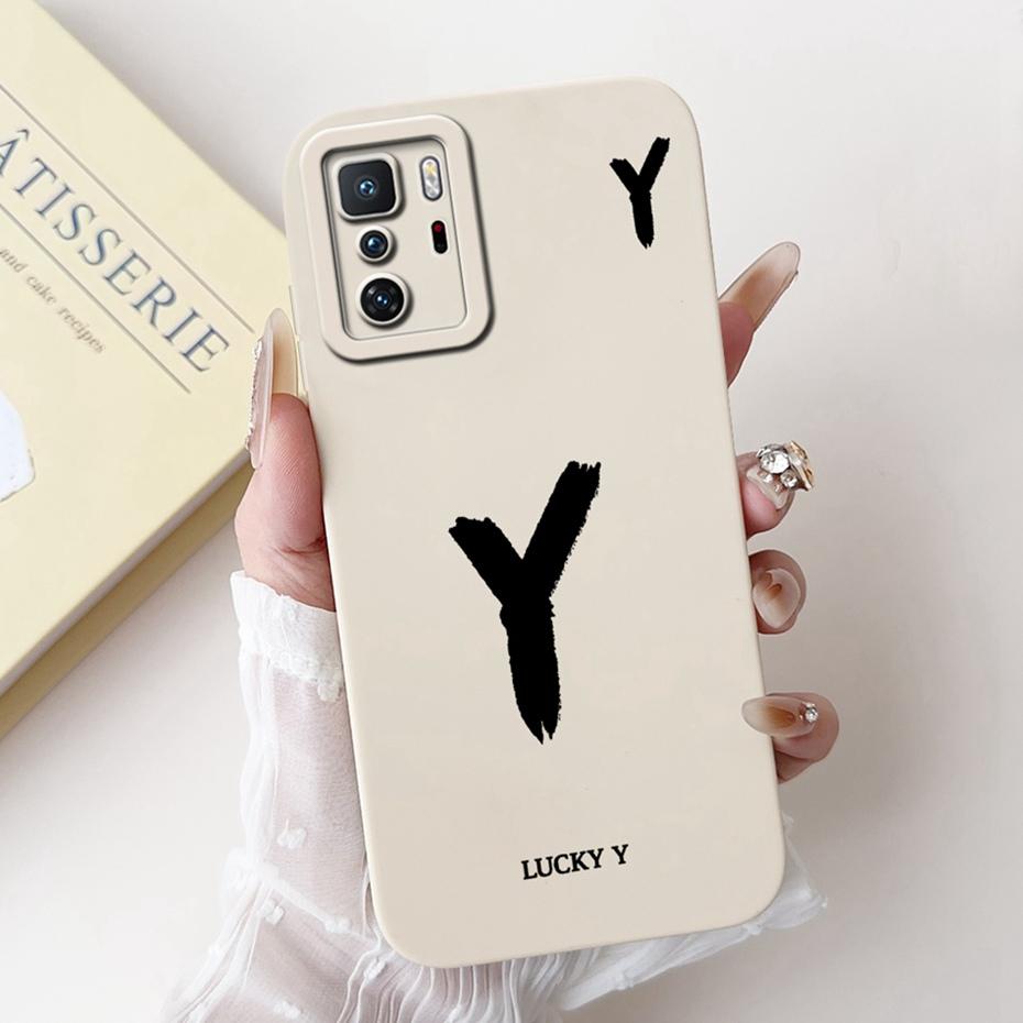 New Fashion Letter Phone Case For Xiaomi Redmi Note 10 Pro 5G Soft Silicone Shockproof Cover For Redmi Note10 5G 10T Bumper