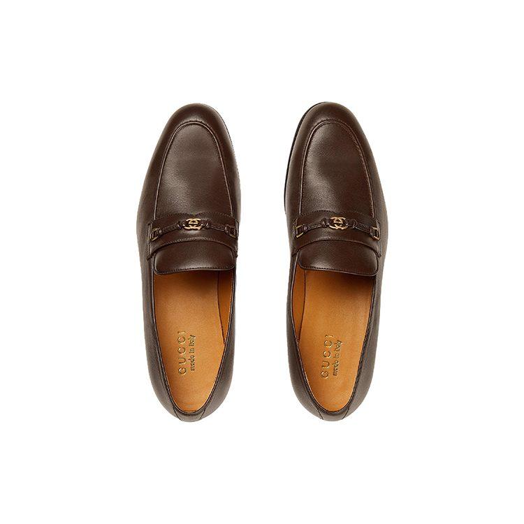 GUCCI Interlocking G Leather Loafers 738468 AABUV 2140