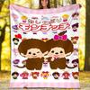 Monchhichi Printed Throw Blanket—lightweight,soft,warm;versatile Blanket for All Seasons—perfect As &air-conditioning Throw,nap Blanket