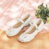 2024 Summer Silk Satin Retro Cheongsam Hanfu Women's Shoes