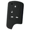 ZIAN Honda (HONDA) Car Insight Step Wagon Fit 4 Button Smart Key Case Key Holder Silicone Cover Black (MY-BT4J) (Black)