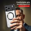 Противоударный прозрачный чехол-броня для iPhone 17 Pro Max 16 15 14 13 Pro Max с магнитным металлическим кольцом, гибридный бампер-чехол из TPU+PC