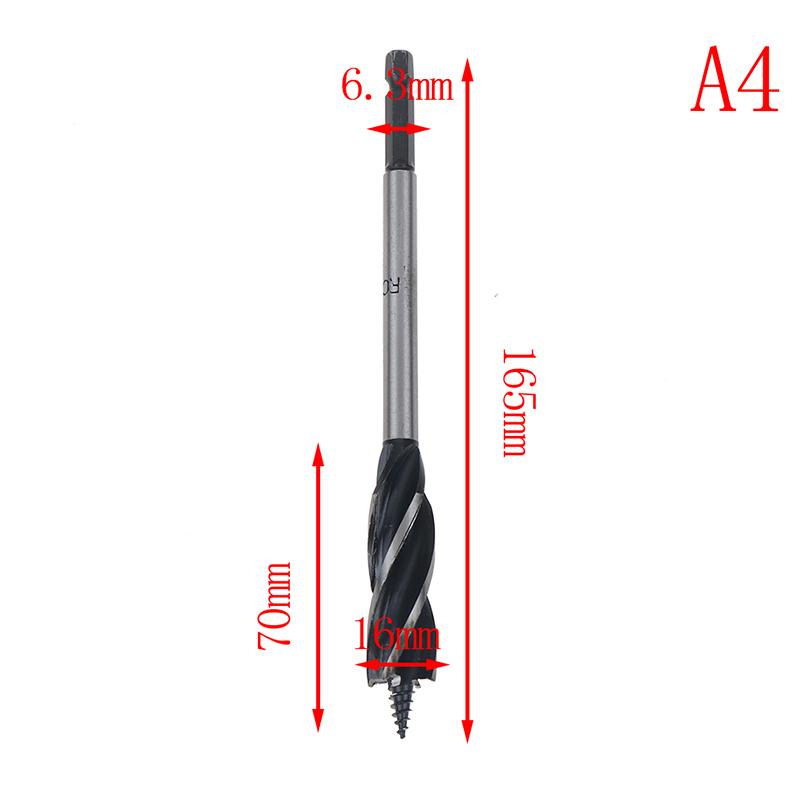 10-25mm Twist Drill Bit Set Wood Fast Cut Auger Carpenter Joiner Tool