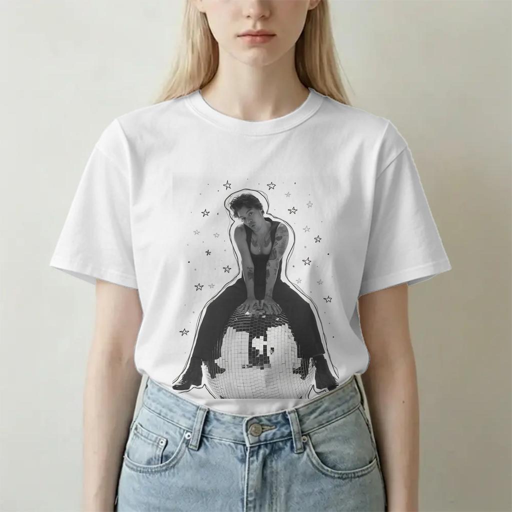 Unisex Unisex Kiss All The Time Album T Shirt Harrys Music Styles Pure Cotton Clothes Creative Short Sleeve Round Neck Tees TShirt