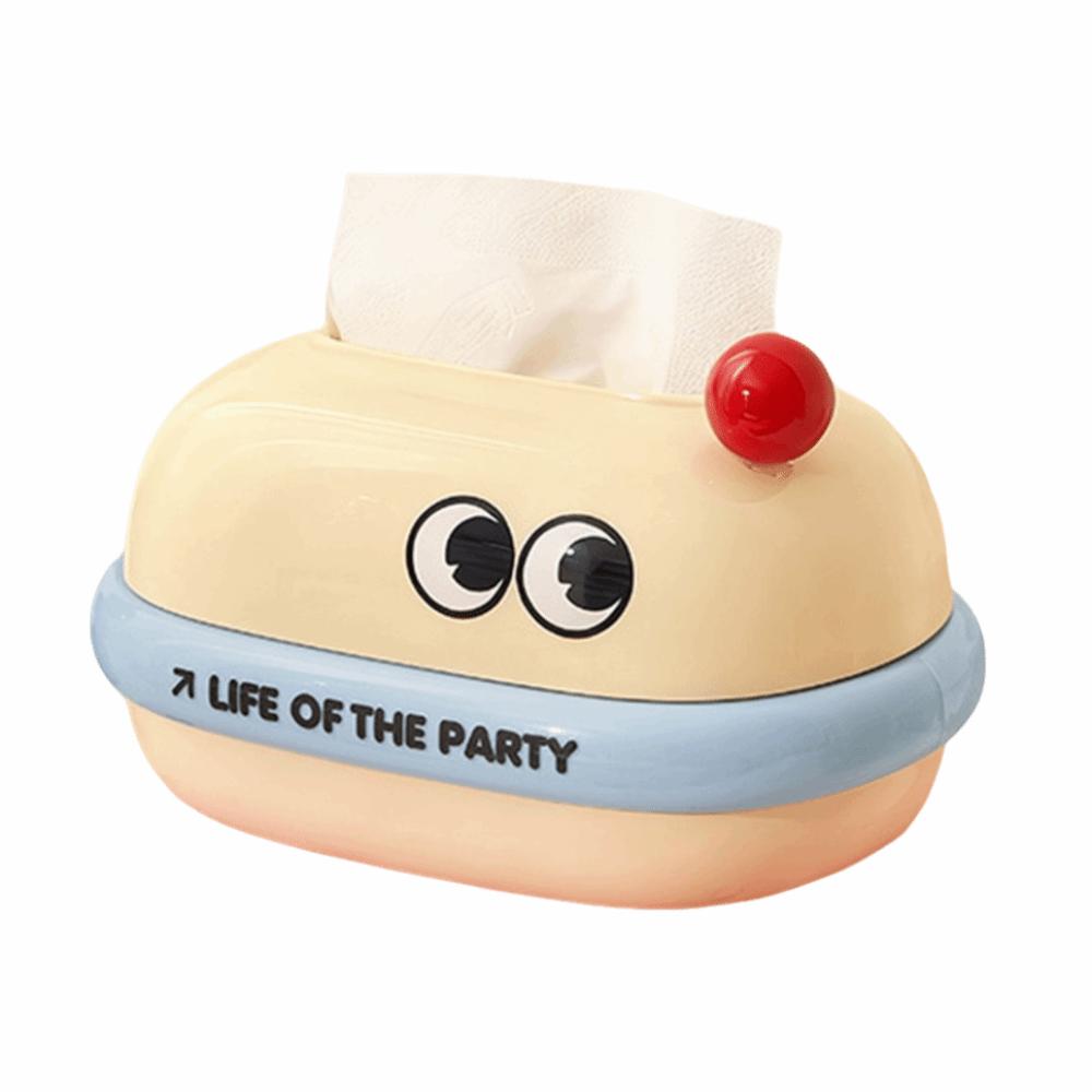Creative Cartoon Tissue Box Big Eye Built in Spring Desktop Paper Towel Dispenser Reusable Napkin Dispenser Paper Towel Holder