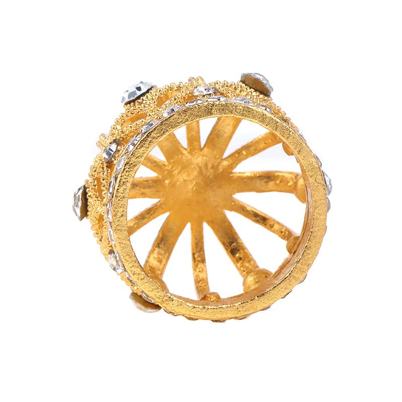 Dollhouse Miniature Gold Silver Bronze Mini Metal Alloy Crown Models Dolls Toys