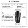 Loogdeel Top Quality Carbon Fiber Soccer Shin Guards,1 Pair Carbon Fiber Football Leg Guard Plates,Protective Soccer Equipment 1