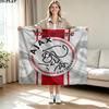 1PC AFC Ajax Custom Name Patterned Flannel Blanket Suitable For All Seasons for Home Decor Warmth and Comfort Gifts Holiday Present