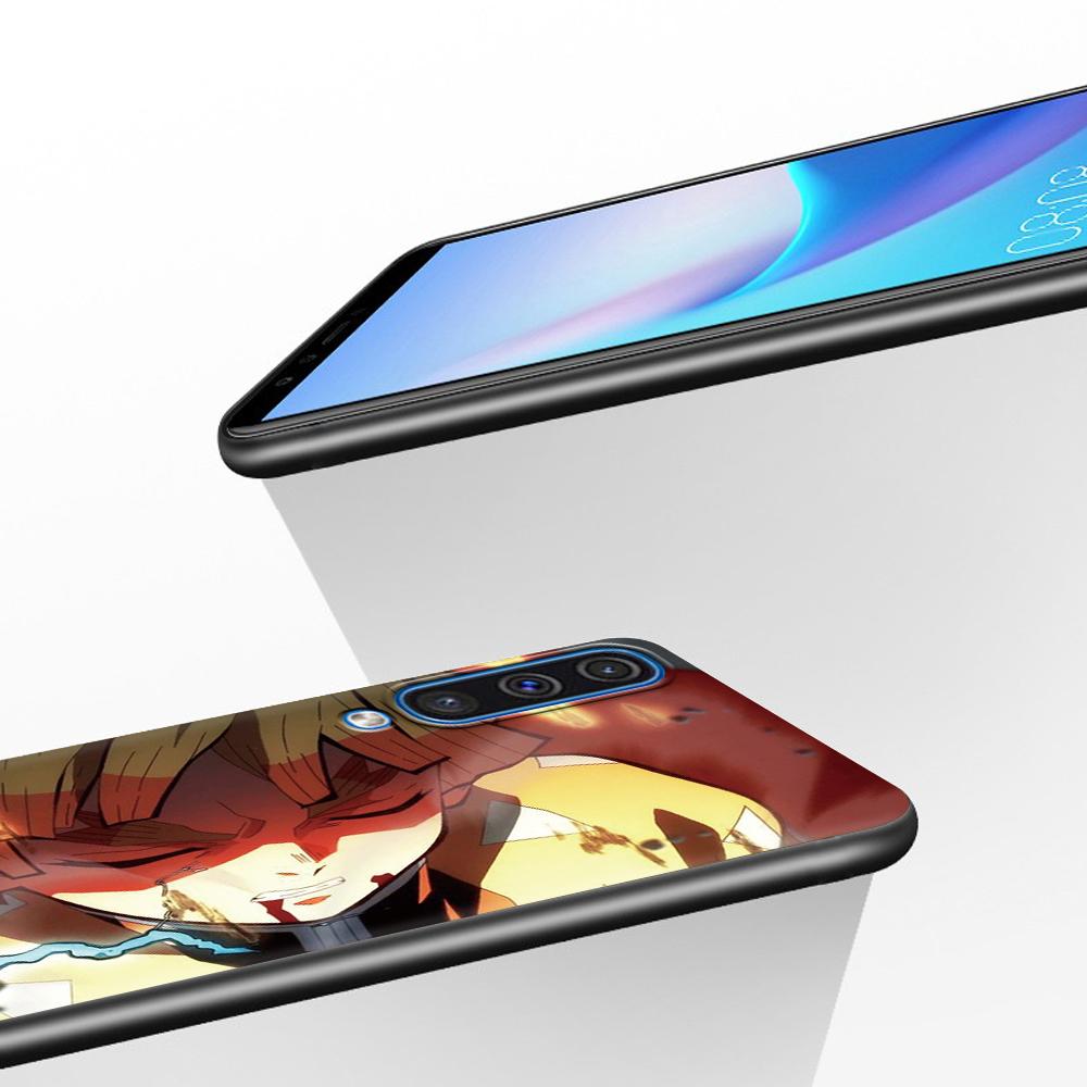 Чехол для Samsung Galaxy A50 A10 A70 A30 A20e A40 A20s A10s A10e A90 5G A80 A7 A9 с рисунком из аниме «Убийца демонов» из мягкого черного цвета
