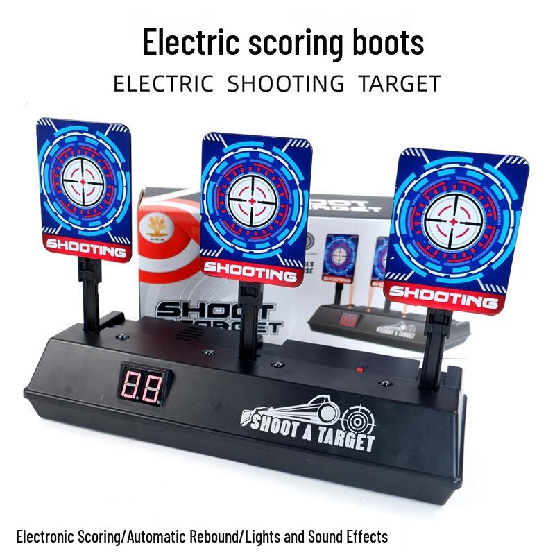 Электронная мишень с автовозвратом и светозвуковыми эффектами для тренировок по стрельбе