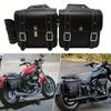 Pair Universal Motorcycle Accessories Side Saddle Bags Hanging Bag Waterproof Saddle Tool Side Bag Luggage with Lock For Harley