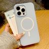 Чехол-бампер 2-в-1 Jelly Magnetic для IPhone 16 ProMax, для Apple 15, матовый защитный чехол с текстурой кожи 14