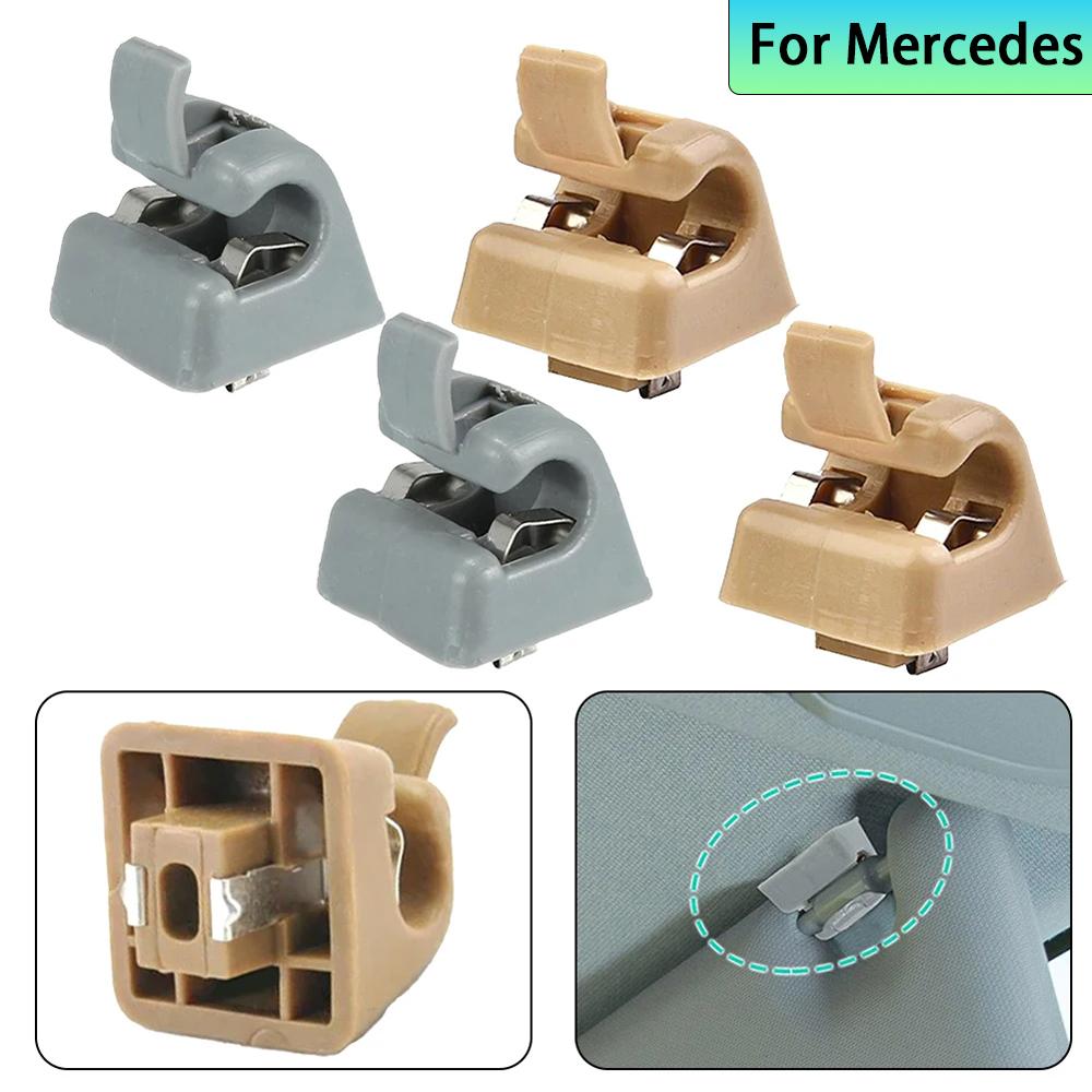 Для Mercedes W201 W123 W124 W126 W140 W201 2 шт. Держатели клипс солнцезащитного козырька 126-810-00-12-7101 Автомобильный крепеж для салона Транспортных средств