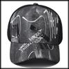 Кепка Бейсболка Вышивка Принт Дизайн Сетка Повседневная Спорт Мужчины Женщины CZA466 [Белый Клык] (черный)