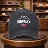 Norway Print Baseball Cap Casual Snapback Fashion Hat Adjustable Outdoor Leisure Cap for All Seasons Ideal for Travel and