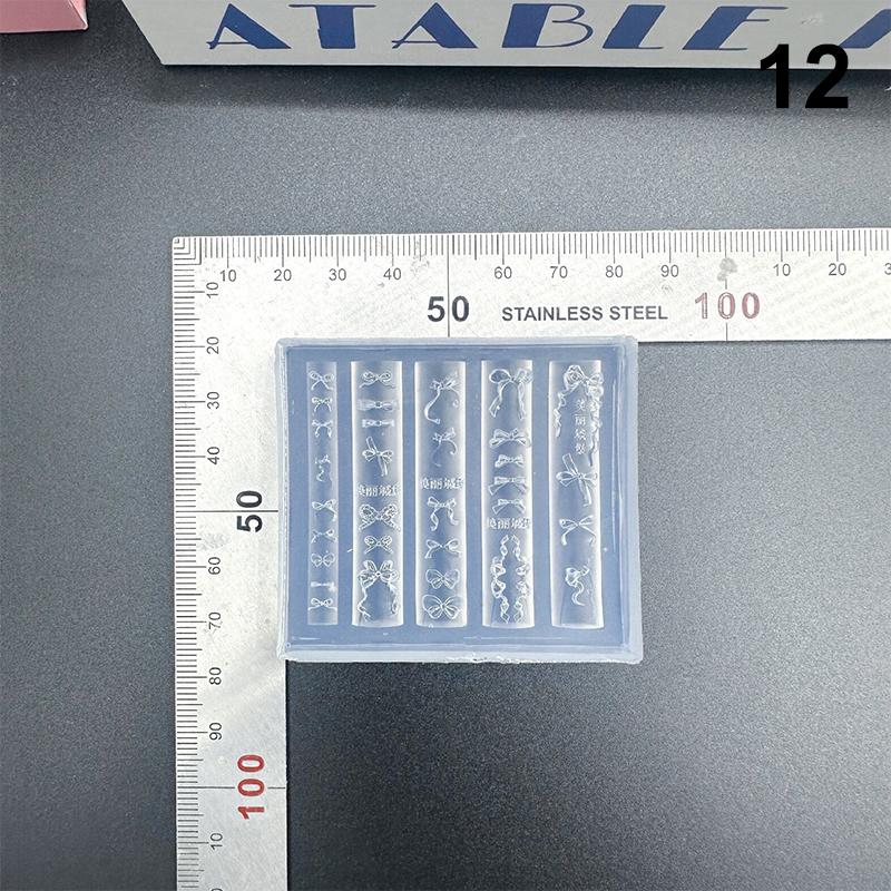 Торт Крем Юбка Бант Лента 3D Акриловая Форма Украшения для Нейл-арта Дизайн Своими Руками Силиконовая Форма для Нейл-арта Шаблон для Нейл-шармов