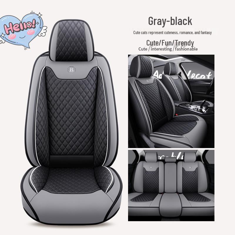 Cartoon Full Coverage Car Seat Cushion for All Seasons - Universal Fit