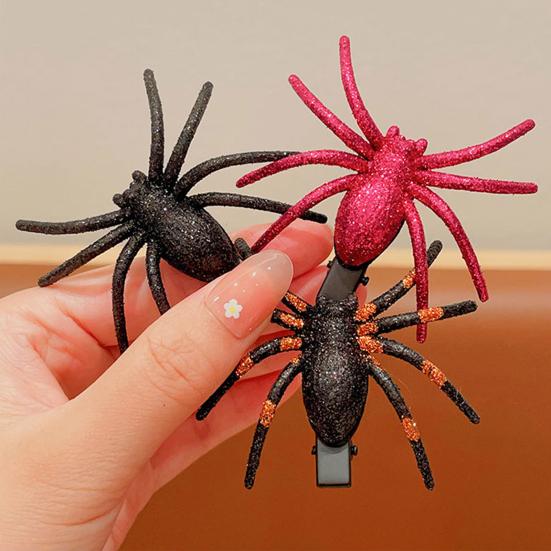 1/2 шт. Хэллоуин Паук Заколка для волос Декоративные заколки для волос Женская заколка Головной убор Аксессуар для костюма для косплея