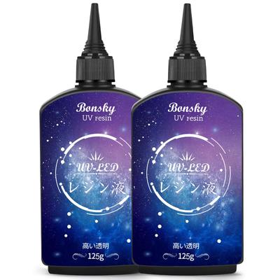 Bonsky UV Resin Liquid 250 г Смола Жидкость Совместимая Смола Жидкость Высокопрозрачная Сменная Насадка Большая Емкость Твердый Тип Формования УФ Смола Жидкость DIY