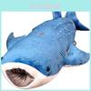 Большая плюшевая игрушка Синий кит Супермягкое чучело животного для детей Мультяшная подушка в виде акулы-кита