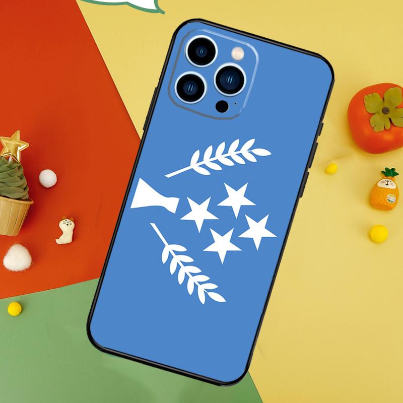 Kosrae Flag Phone Case For iPhone 17 Pro Max 16 14 13 12 11 15 Pro Max Plus 12 13 Mini 16e 17 Air Cover