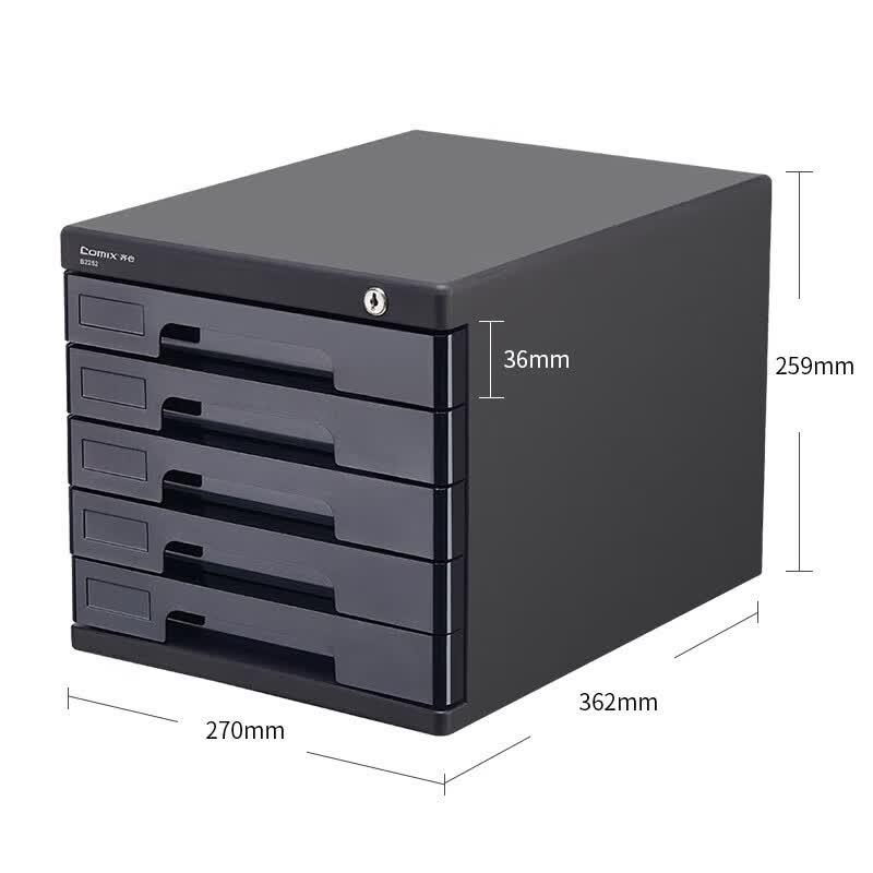 Comix 5-Layer Plastic Desktop File Cabinet